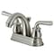 Kingston Brass 4" Centerset Bathroom Faucet with Pop-Up Drain, Brushed Nickel KB5618RXL - alternate 1